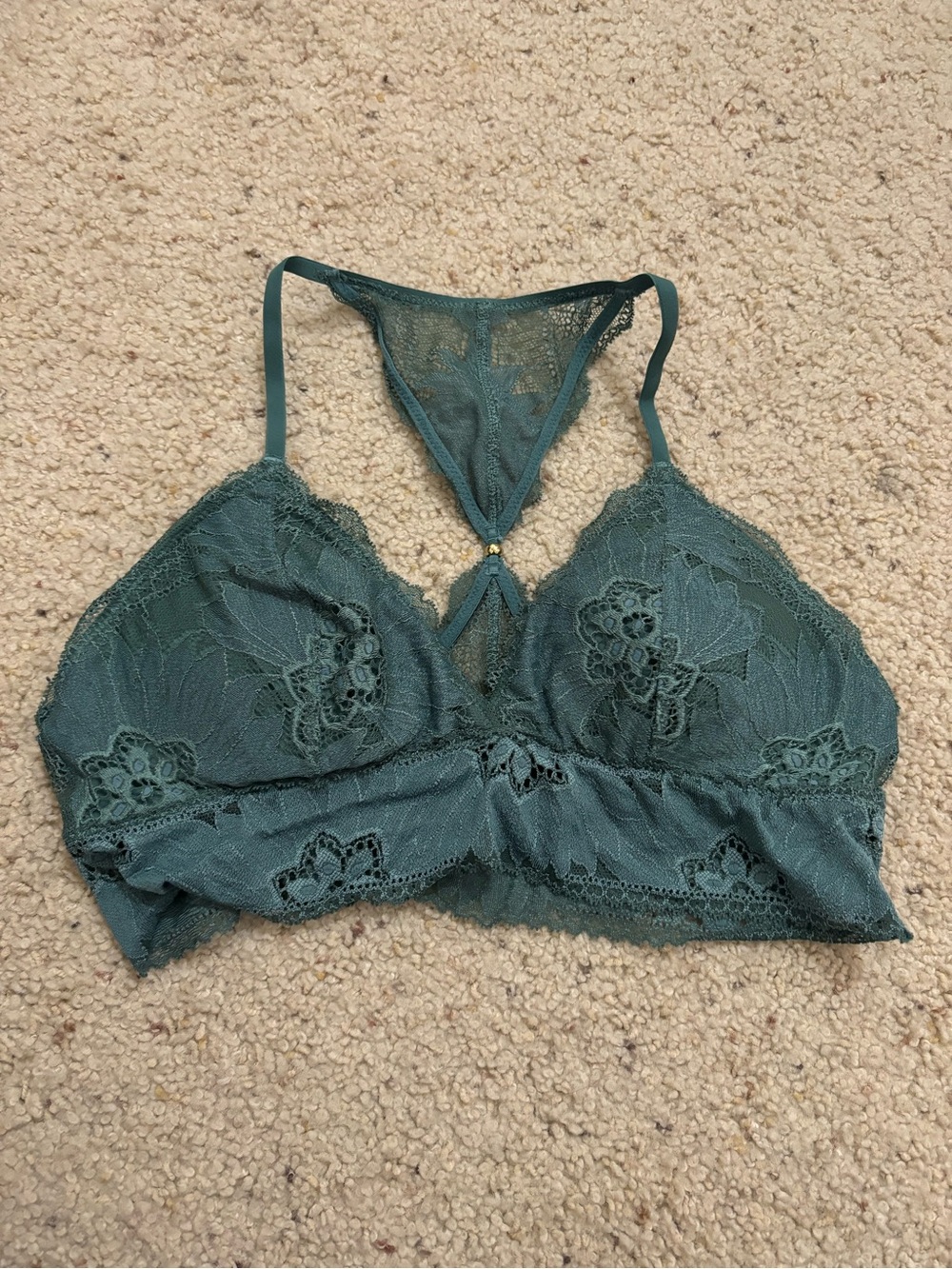 Aerie Like New Green Lace Bralette